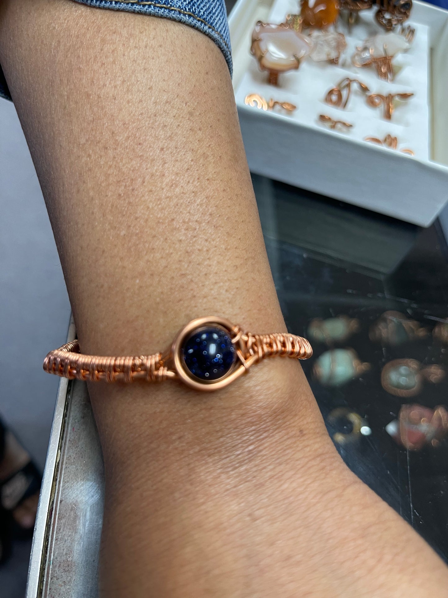 Goddess Crystal Copper bracelet
