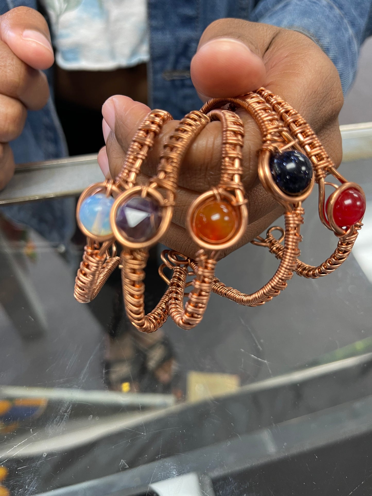 Goddess Crystal Copper bracelet