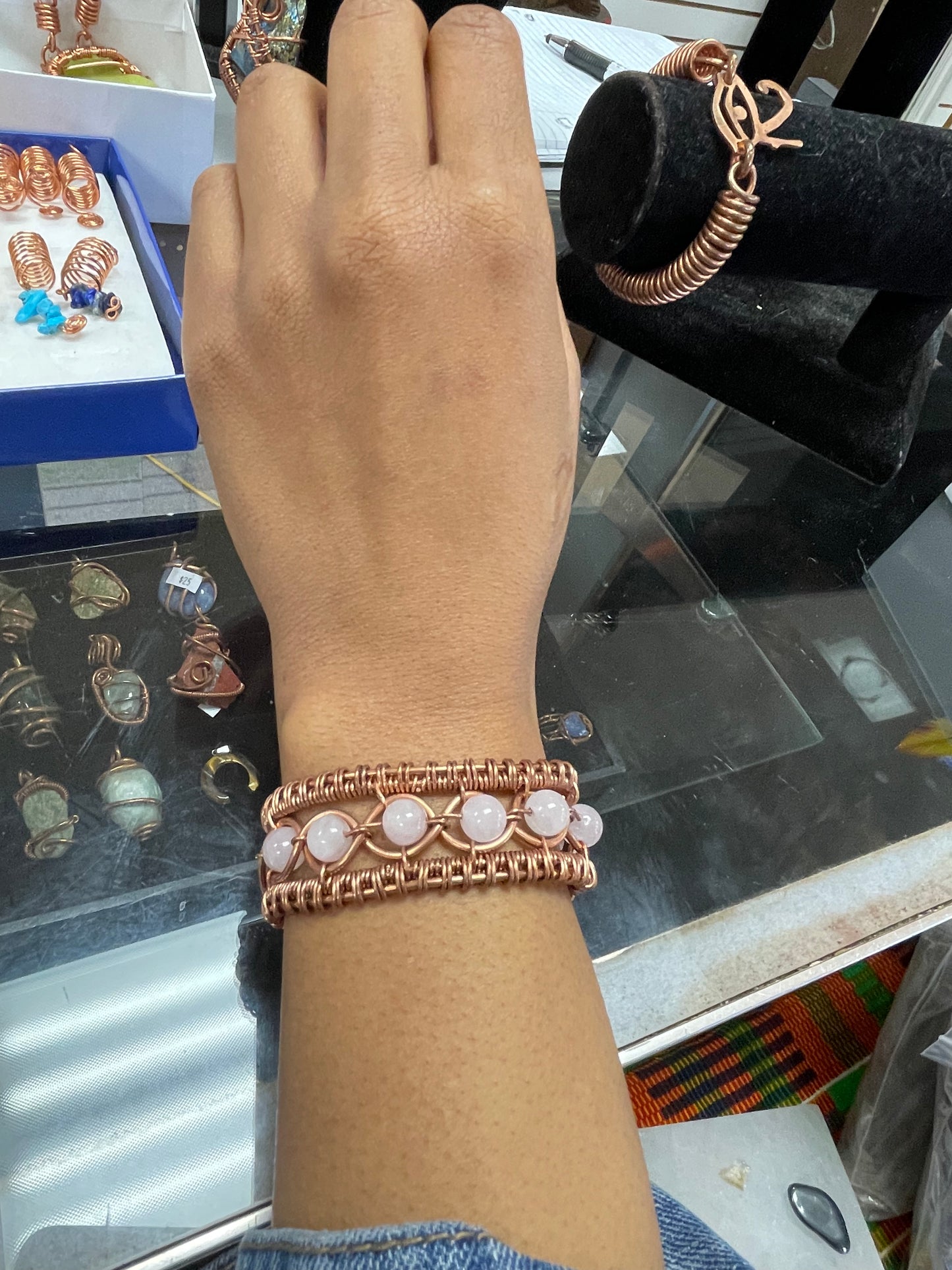 Divine 9 Crystal Copper bracelet