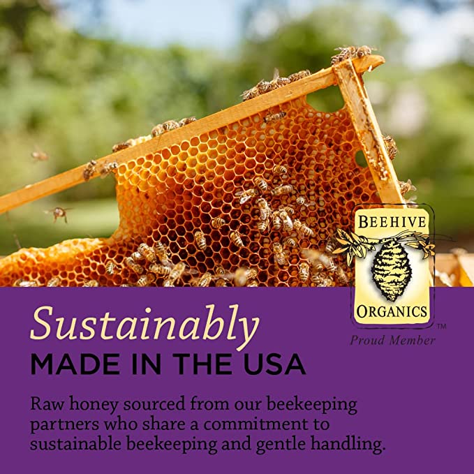 Honey Gardens Elderberry Syrup with Apitherapy Raw Honey, Propolis & Elderberries