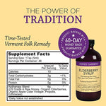 Honey Gardens Elderberry Syrup with Apitherapy Raw Honey, Propolis & Elderberries