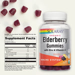 Organic Elderberry Gummies w/Zinc & Vitamin C | Healthy Immune System Support