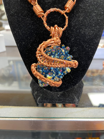Ankh crystal necklace on sale