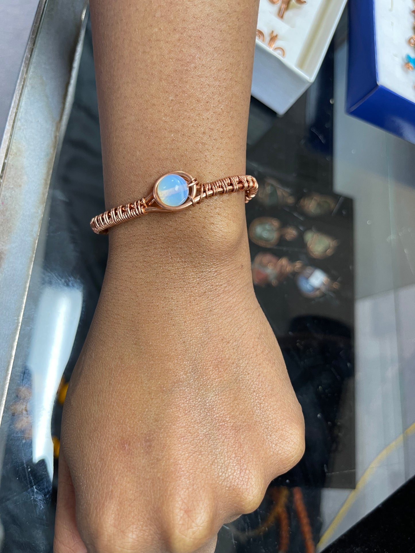 Goddess Crystal Copper bracelet