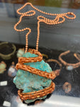Chrysoprase Crystal Copper necklace