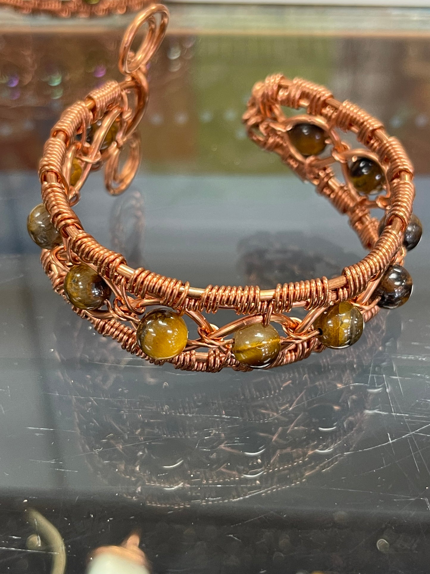 Tigers eye copper bracelet
