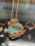 Chrysoprase Crystal Copper necklace