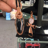 Copper Crystal Necklaces 1