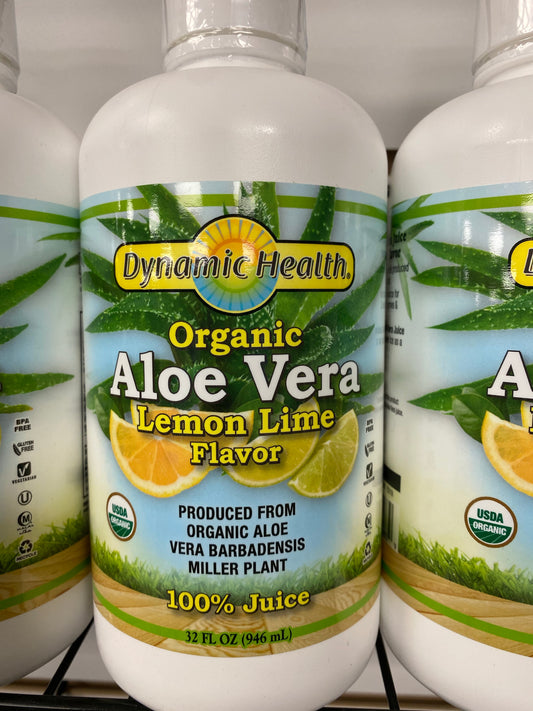 Aloe Vera Gel Organic with lemon & lime or