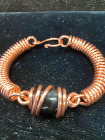 Copper crystal bracelet