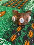 Copper Cowrie Shell Bracelet