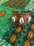 Copper Cowrie Shell Bracelet